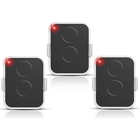 3 Stück Nice Fernbedienung 433 Mhz Rolling Code, 2 Kanäle, Ersatz Für On1e, On2e, On4e, Kompatibel Mit Tor- Und Garagentorantrieben, Reichweite Bis Zu 200 M, Kompaktes Schlüsselanhänger-format