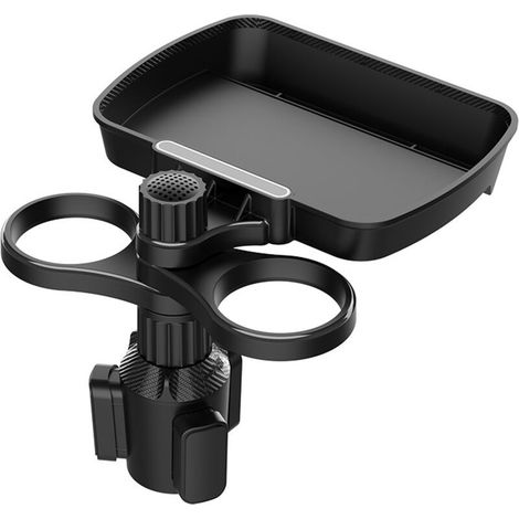 Auto-becherhalter, Esstablett, 3-in-1, Becherhalter, Auto-adapter Mit Handyhalter Und Abnehmbarem Essens-tablett, Verstellbarer Autotisch 360°