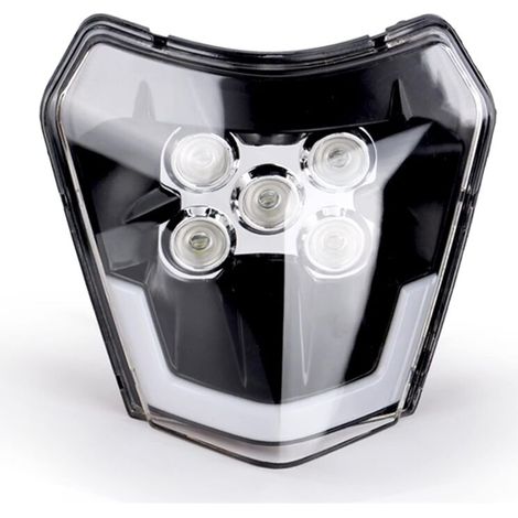 Moto Led-scheinwerfer-platte, Frontscheinwerfer Passend Für Ktm Exc 300 Xc Xcf Xcw Xcfw Sx Sxf Sxs 125 Bis 690 2012-2022 Lichtkopf