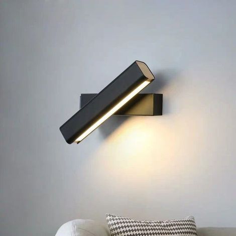 Wandlampe Aus Massivem Holz Longziming – 360° Drehbar – Moderne Lampe Für Schlafzimmer, Wohnzimmer, Flur – Warmweiße Beleuchtung 4000 K – 6 W