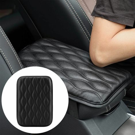 (noir)armlehnenkissen Für Auto-mittelkonsole, Schutzbezug Aus Leder Für Mittelkonsole