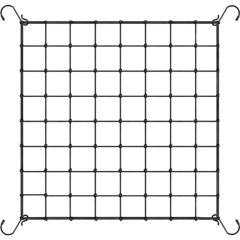 Filet De Culture En Maille Élastique, 80x80cm Pour Scrog Net, Filet De Treillis De Jardin Avec Crochets Pour Tente De Culture, Filets De Palissage Pour Plantes Légumes Fruits