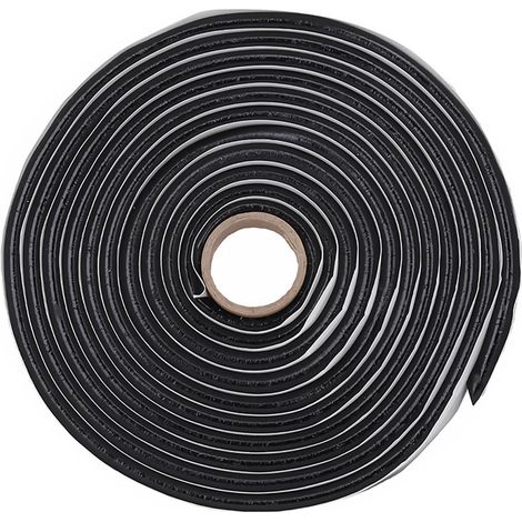 Butyl-klebeband Schwarz 6 Mm X 5 M Wasserdichtes Klebeband Zum Verkleben Und Abdichten Von Rückleuchten, Scheinwerfern, Fenstern Und Kanaldeckeln (1, 6mm)