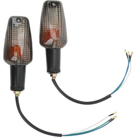 Wasserdichter, Superheller Motorrad-blinker, 2 Stück, Für Cb400 Cbr929rr Cbr954rr Cbr600f4i, Rauchgrau