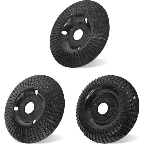3-teiliges Scheibenset Aus Hartmetall Für Winkelschleifer, 125 Mm, Holzbearbeitungsscheiben Zum Formen, Schleifen, Schneiden Und Schnitzen Von Holz, Ouylaf