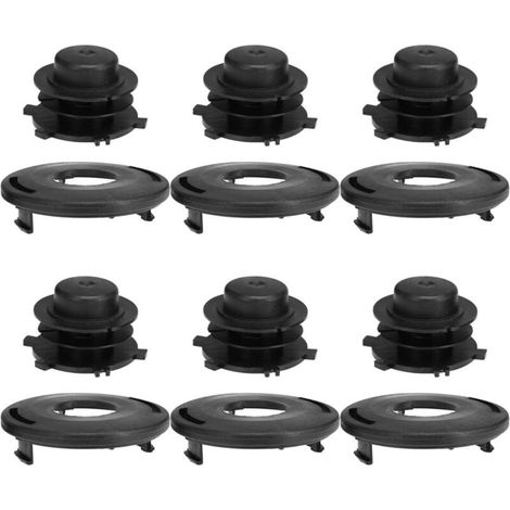 Set Aus 6 Ersatzspulen Und -kappen Für Stihl Fadenkopf-abdeckung 25-2 Fs 90 100 110 120 130 55 80 83 85
