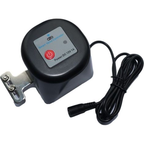 Intelligentes, Einstellbares Wifi-elektroventil, Ip 44, 12v, 1a, Tuya-kompatibel, Schwarz