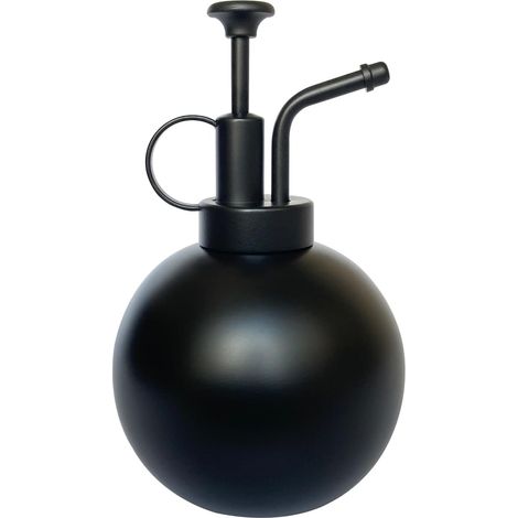 Edelstahl-pflanzensprühflasche – Kleine Gießkanne – Moderne Gartenwerkzeuge Für Topfpflanzen Im Innenbereich – Bewässerung Und Sprühen (mattschwarz, 0,5 L)