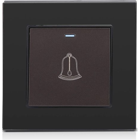 Glastafel Aus Gehärtetem Glas Für Türklingel, Wandschalter, Druckknopf, 220–250 V, Geräte Für Hotel Und Wohnbereich
