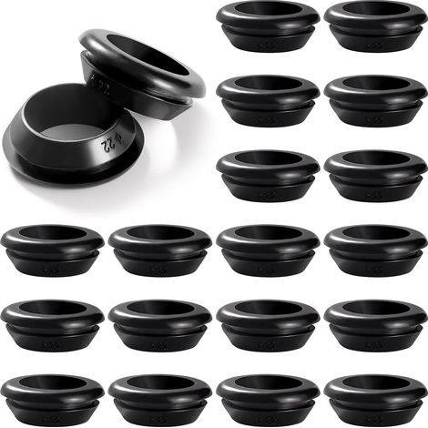20 Stück Durchmesser 18 X 22 Mm Gummi Drahtdurchführung Gummi Dichtungsring Für Elektrische Leiter, Gummi Dichtungsstopfen Für Kabel, Stecker Und Kabel