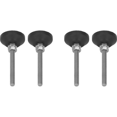 4 Schwenkbare Nivellierfüße, Verstellbare Nylon-gummibodenstützen, M6-gewinde-möbelgleiter, 50 Mm Lange D30-nivellierfüße Für Die