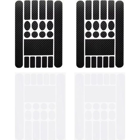 4 Stück Film Schutz Rahmen Fahrrad Transparent Aufkleber Pvc Anti-kratzer Schwarz Matt Carbon Für Mtb Rennrad Stadt