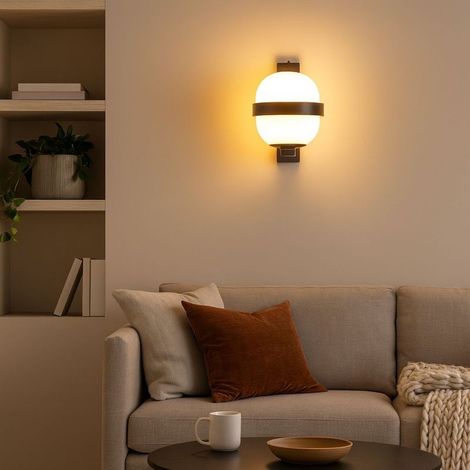Design-wandleuchte "bloom" Mit E27-fassung, Farbe Schwarz