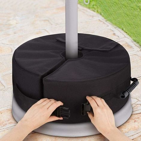Oxford-gewebe 600d Sonnenschirm-sandtasche, 46x46x15 Cm, Für Masten Bis 4 Zoll, Max. Belastbarkeit 38,5 Kg