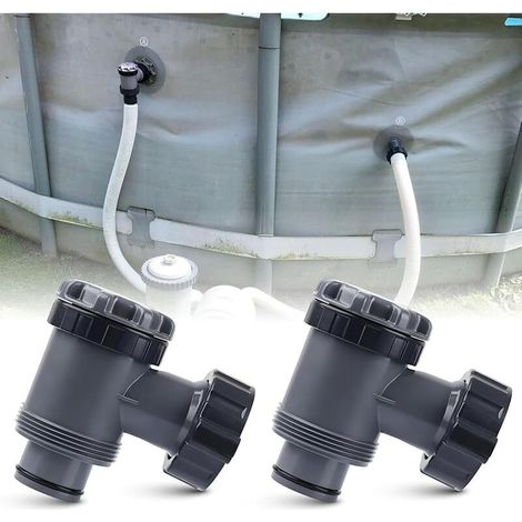 2er-pack Ersatz-kolbenventile, 38 Mm, Für Aufstellpools, Kompatibel Mit 1 1/2"-schlauch, Passend Für Gängige Pool-filterpumpen
