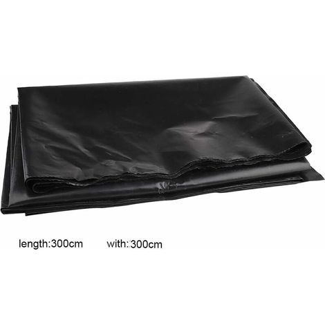 Pe-hd-teichfolie Für Kleine Teiche, Fischteiche Und Gartenteiche Schwarz 3 X 3 M