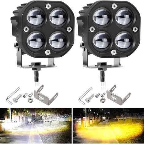Led-arbeitsscheinwerfer, 3 Zoll, 40w, Weiße Led-arbeitsscheinwerfer-leiste, Off-road-fahrzeug-spot-flutlicht-kombination, Nebelscheinwerfer Für Jeep, Lkw, Atv, Suv, Auto, Boot (2 Stück)