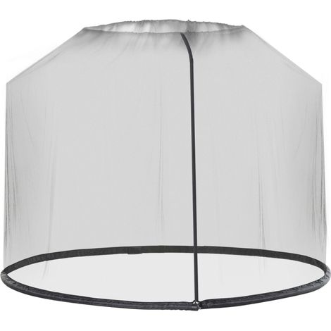 Moskitonetz Für Sonnenschirm, Fliegengitter, Schwarz, Ø3 X H2,3 M