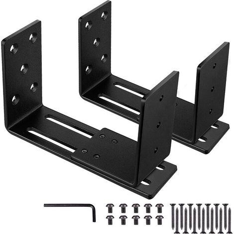 Set Aus 2 Türstopper-haltern, Verstellbarer U-förmiger Halter, Halter Für Sicherheits-türschloss, Geeignet Für Verstärkte Türschlösser, Innere Und Äußere Drehflügeltüren
