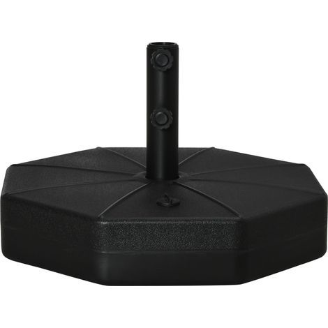 Pied De Parasol Pour Parasols De 38 Mm/48 Mm, Lestable À L'Eau Ou Au Sable, Base Stable Ø60 X 36h Cm