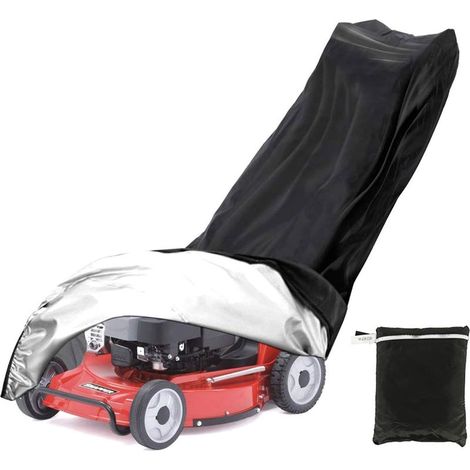 S-giant Wasserdichte Und Staubgeschützte Rasenmäher-haube Aus 210d-polyester Mit Kordelzug Und Aufbewahrungstasche (193 X 63,5 X 112 Cm)