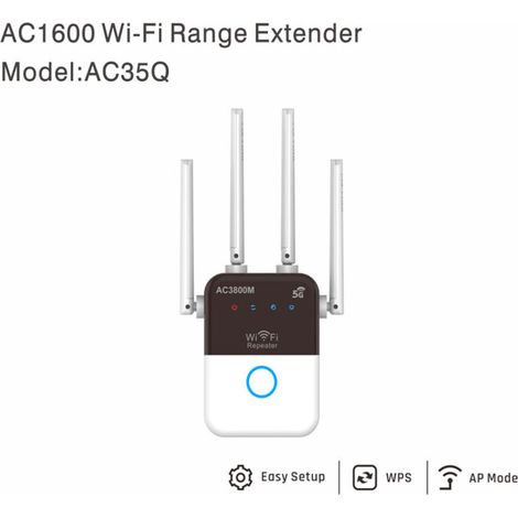 5g-doppelband-netzwerk-repeater Ac3800m Mit Vier Antennen, Kabelloser Wlan-signalverstärker Ac35