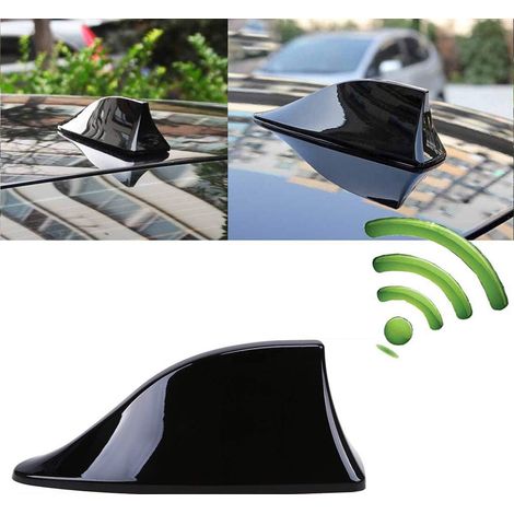 Universelle Auto-hai-antenne, Haiflossen-antenne Mit Fm/am-radioempfang, Wasserdichte Klebebasis, Ersatz-zubehör Passend Für Autos, Suvs, Lkws Und Transporter (schwarz)
