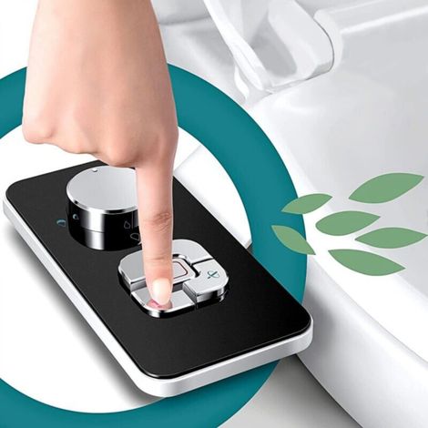 Elektrischer Bidet-sprüher Mit Selbstreinigenden, Einziehbaren Doppeldüsen – Reinigung Vorne Und Hinten – Einstellbarer Druckknopf Für Kaltes Wasser