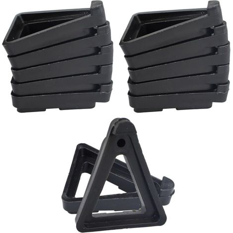 24er-set Unsichtbare Blumentopf-füße Für Dreieckige Blumentöpfe, Innen- Und Außenbereich, Terrakotta-blumentopf-ständer Für Kleine Und Große Blumentöpfe (schwarz)