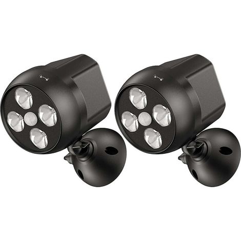 Aussenleuchte Mit Bewegungsmelder, Wasserdicht, Led-strahler Mit Schnurlosem Sensor, Sicherheits-aussenleuchte Für Treppe, Flur, Garten, Terrasse (2er-pack) [energieklasse
