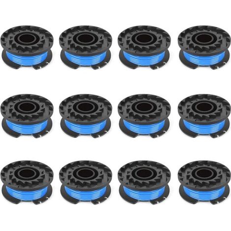 Poweka Ersatz-spule Kompatibel Mit 1,65 Mm Starkem Faden Für 24-v-freischneider G24lt25, G24lt, G24lt28, G24lt30m Serie 4, 8 M Fadenspule, 1,65 Mm, (10 Spulen)
