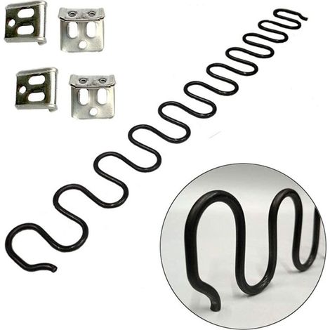 Ersatzfeder Für Sofa, 2 Stück À 60 Cm Mit 8 S-haken, Drahtdurchmesser 4,0 Mm, Sofafedern-reparaturset Für Inneneinrichtung Und Möbel, Automobil