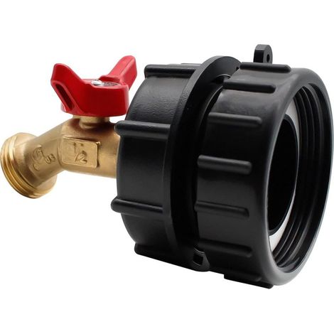 Ibc-adapter 5,1 Cm – Bleifreies Messingventil, Npt Feines X Grobes Gewinde