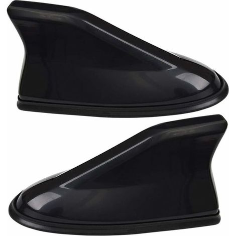 2pcs Dachantenne Qashqai, Universelle Auto-kunststoff-hai-flossen-antennen-basis Für Fahrzeug-radio-fm-antenne Mit Klebebasis Wasserdicht - Schwarz