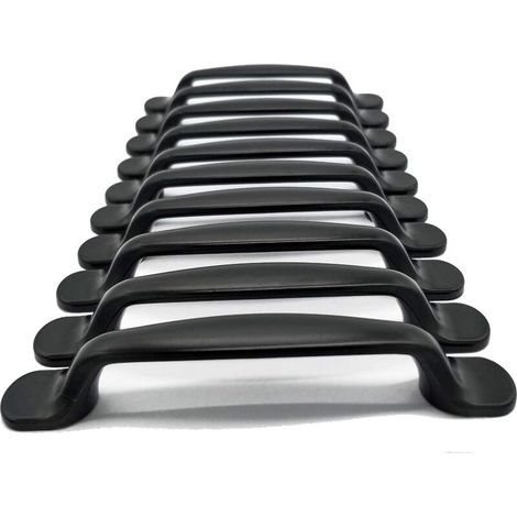20x Küchen-schrankgriffe Mit Griffmulden, Einbauschrank, Schubladen Für Schlafzimmermöbel, Grifflochabstand 96 Mm, Aluminium, Mit Schrauben