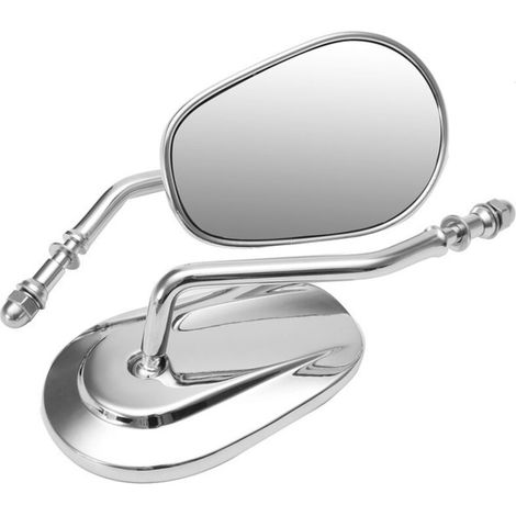 Motorradspiegel Kompatibel Mit Harley-spiegeln Premium-rückspiegel Komplett Aus Metall 883 Harley-spiegel (galvanisiert)