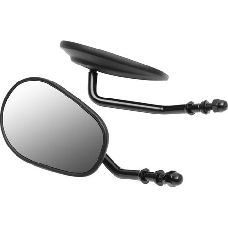 Motorradspiegel Kompatibel Mit Harley-spiegeln, Premium-spiegel Aus Vollmetall Für 883, Harley-spiegel (schwarz)