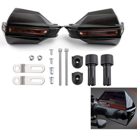Moto Handschutz Griff Schild Motorrad Motocross Roller Windschutz Lenker Schutzausrüstung - Schwarz