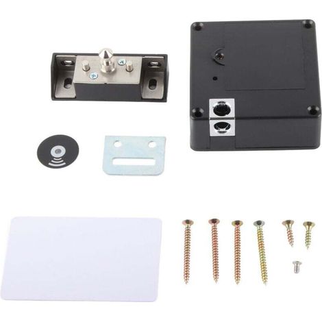 Verrou Électronique Invisible Pour Armoire - Verrouillage Rfid - Pour , Le Bureau, Le Tiroir - Pour Porte, Armoire, Placard (noir)