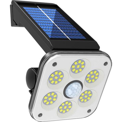 Solar-außenleuchte Mit Bewegungsmelder – 54 Smd – 1200 Mah – 3 Modi – Ip65 – Gartenbeleuchtung