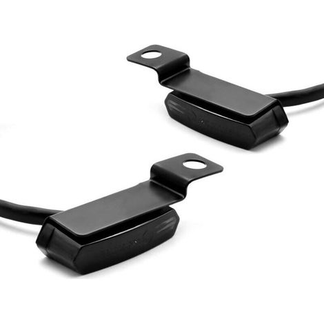 1 Paar Universelle Led-blinker, Flüssiger Lenkerbremsblinklicht, Mini-motorradblinker, Schwarz