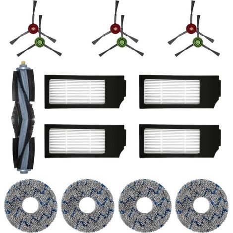 Ersatz-filter, Bürste Und Wischtuch Set Zubehör Für Ecovacs Deebot T20 Omni T10 Omni Deebot X1 Omni X1 Turbo X1 Plus Staubsaugerroboter (15 Teile)