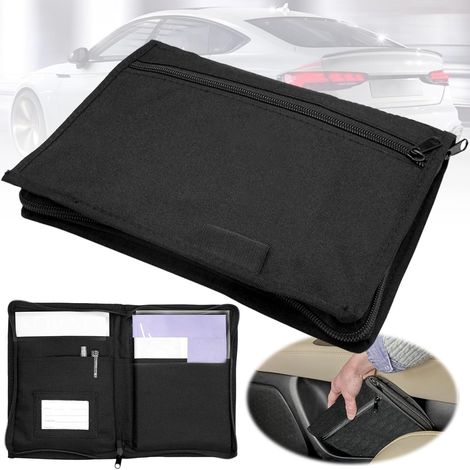 Kfz-dokumententasche, Tragbare Organizer-tasche Für Das Handschuhfach, Dokumentenmappe Mit Mehreren Fächern, Papiertasche, Dokumentenhalter, Für Karten, Kfz-dokumente