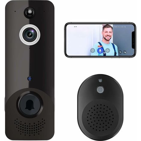 Klingelkamera Mit Ring, Kabellose Intelligente Outdoor-video-türklingel Mit Hd 1080p Video, Ki-erkennung Von Menschen, Cloud-speicher, Nachtsicht, Batteriebetrieben