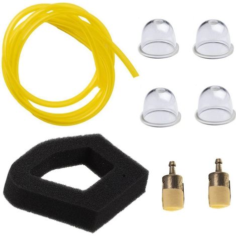 Luftfilter, Kraftstofffilter, 2 Kraftstoffschläuche Und Primer-birne Für Honda Gx22 Gx25 Gx31 Gx35 Hlt422 Ult425 Umk431 Umk435 Hhb25 Hhh25 Hht31s Hht35s Wx10 Fg110 Referenz 17672-z0h-003