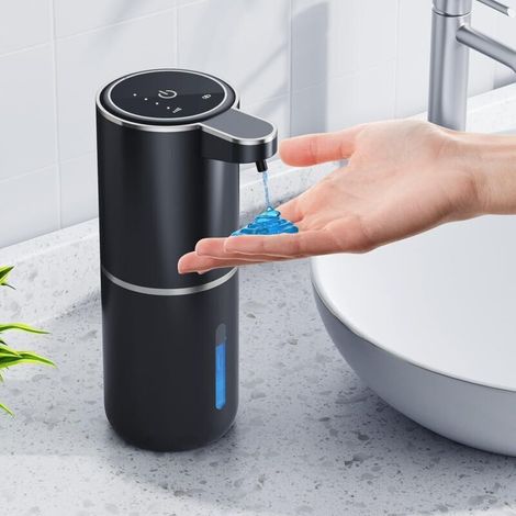 Automatischer Seifenspender, 380 Ml, Wandhalterung, 4-stufige Einstellbare Dosierung, Usb-wiederaufladbar Mit Infrarot-bewegungssensor Für Badezimmer, Küche, Büro