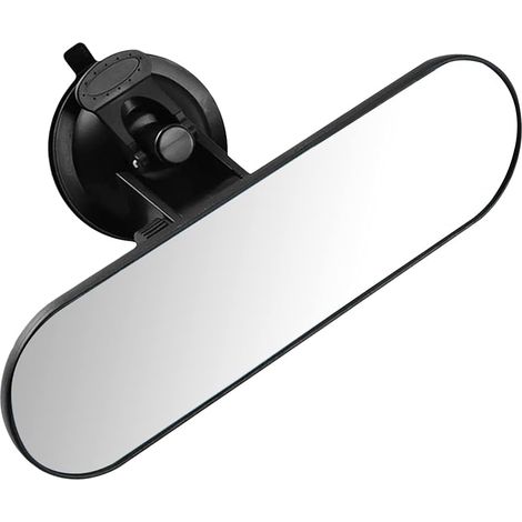 Innenspiegel Auto, Innenspiegel Mit Saugnapf, Universeller Auto-innenspiegel, 360° Einstellbarer Panorama-auto-innenspiegel Mit Blendfreischutz (22 X 6,5 Cm)