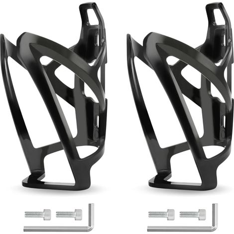2er-set Fahrradflaschenhalter – Hochfester Pc-kunststoffbecherhalter – Becherhalter Für Mountainbike, Rennrad Und E-bike – Mit Schrauben Und Montagetool, Schwarz