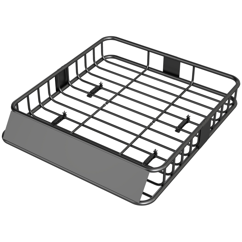Universal-dachgepäckträger Mit Windschutz, Stahl-dachkorb Für Suv, Truck Und Pkw, Bis 90,7 Kg, 110,5 X 99,5 X 18,5 Cm