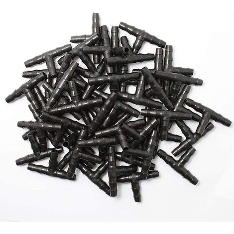 100 T-stücke 1/4" – Tee-verbinder Für Tropfbewässerung